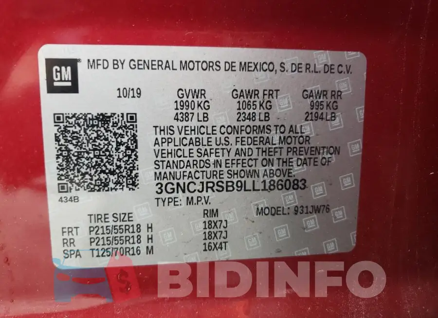 3GNCJRSB9LL186083 Photo# 13