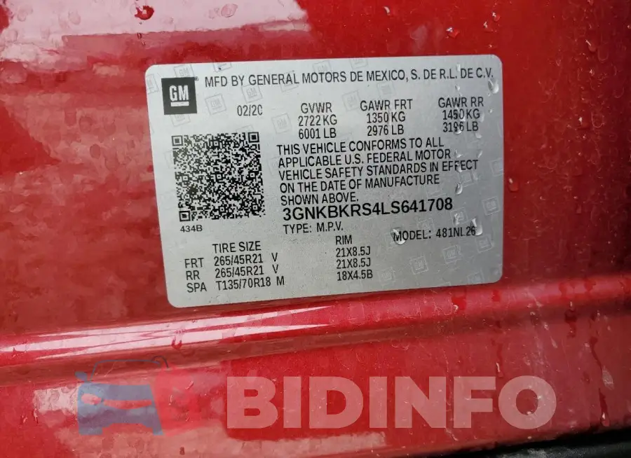 3GNKBKRS4LS641708 Photo# 13