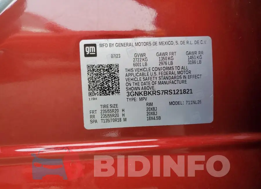 3GNKBKRS7RS121821 Photo# 13