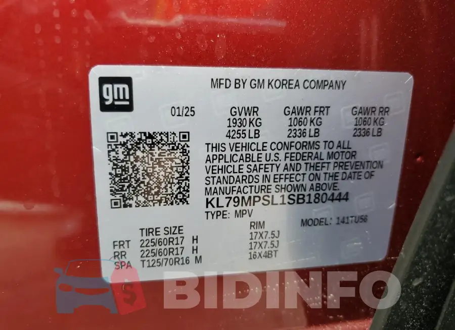 KL79MPSL1SB180444 Photo# 14