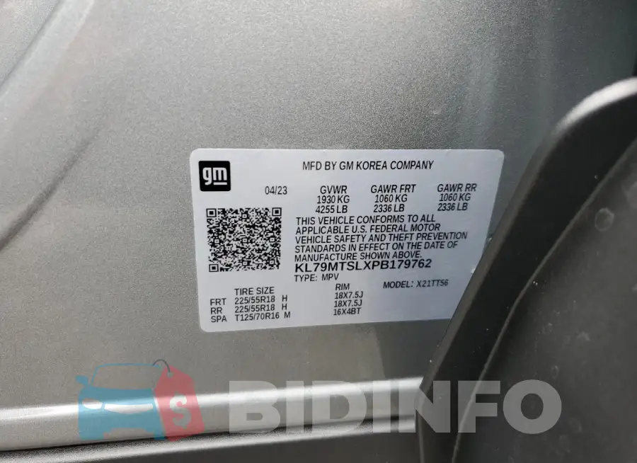 KL79MTSLXPB179762 Photo# 14
