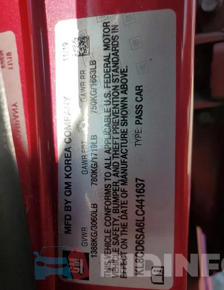 KL8CD6SA6LC441637 Photo# 13