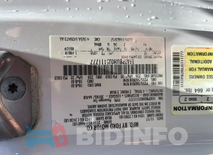 1FATP8UH0J5111777 Photo# 10