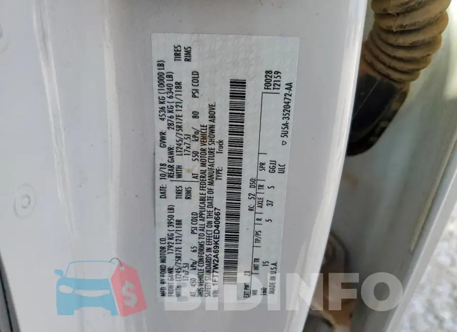 1FT7W2A69KED40667 Photo# 12