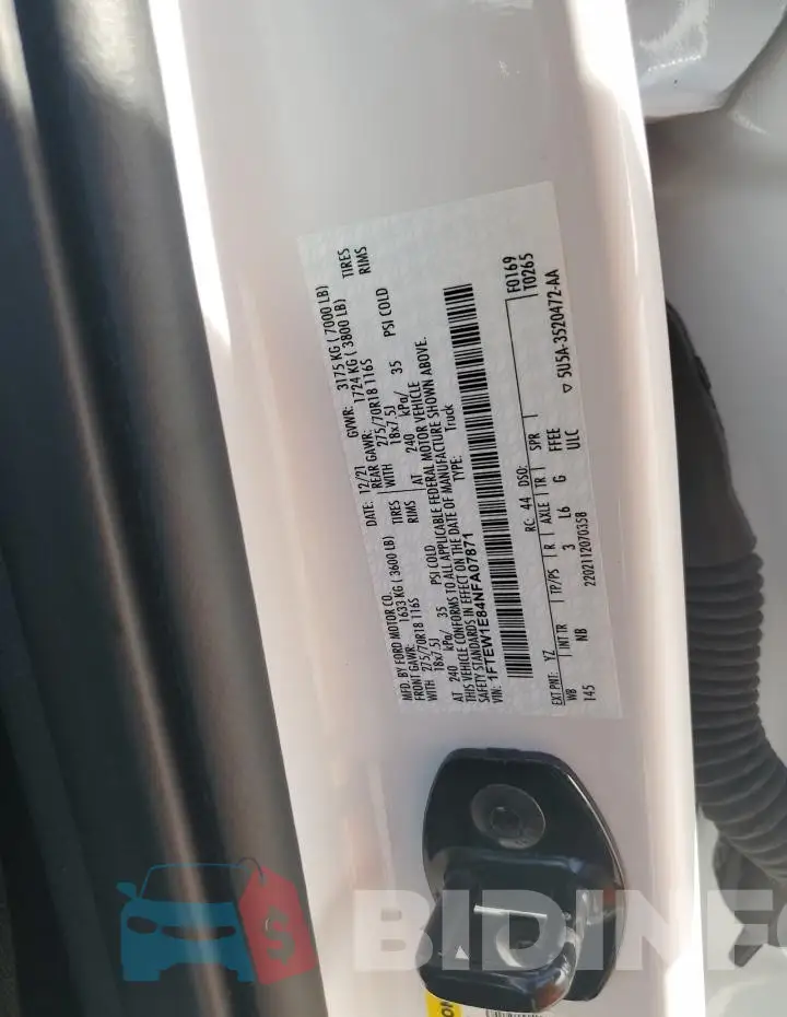 1FTEW1E84NFA07871 Photo# 13