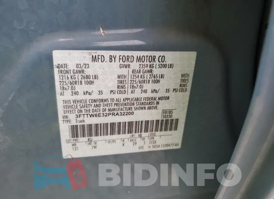 3FTTW8E32PRA32200 Photo# 13