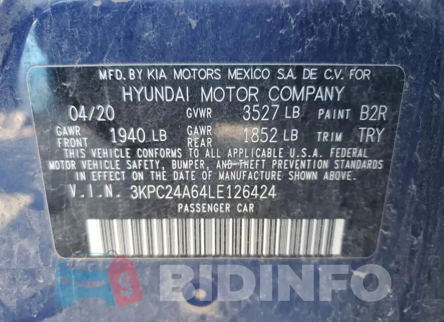 3KPC24A64LE126424 Photo# 12