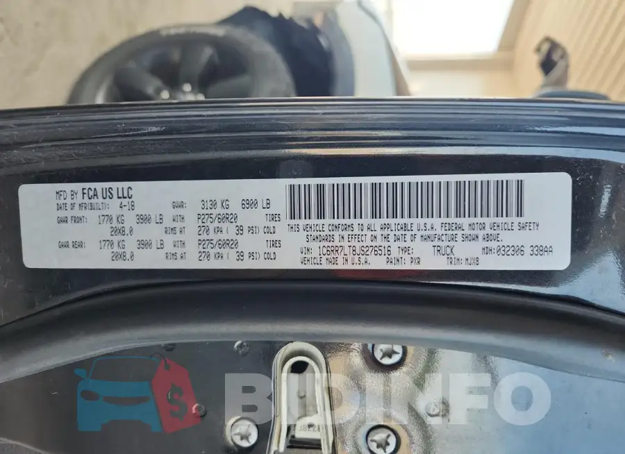 1C6RR7LT8JS276516 Photo# 13