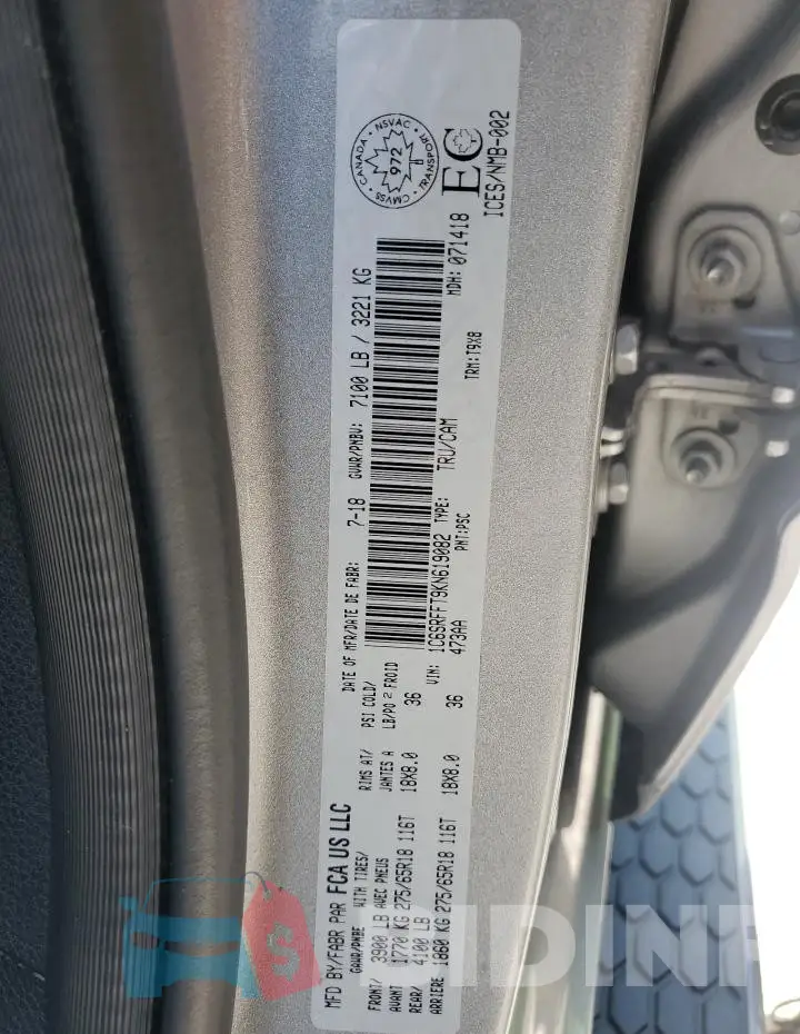 1C6SRFFT9KN619082 Photo# 12