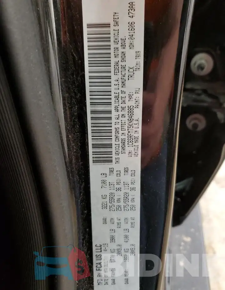 1C6SRFMT5KN846885 Photo# 13