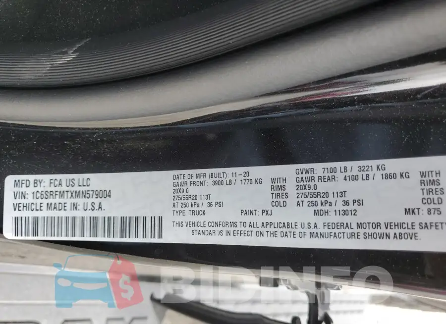 1C6SRFMTXMN579004 Photo# 13