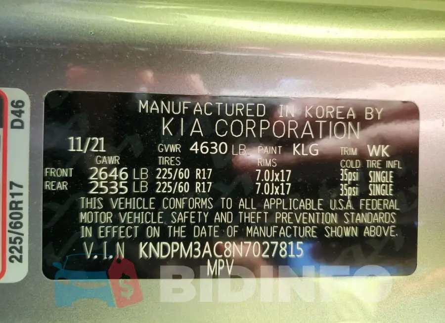KNDPM3AC8N7027815 Photo# 14