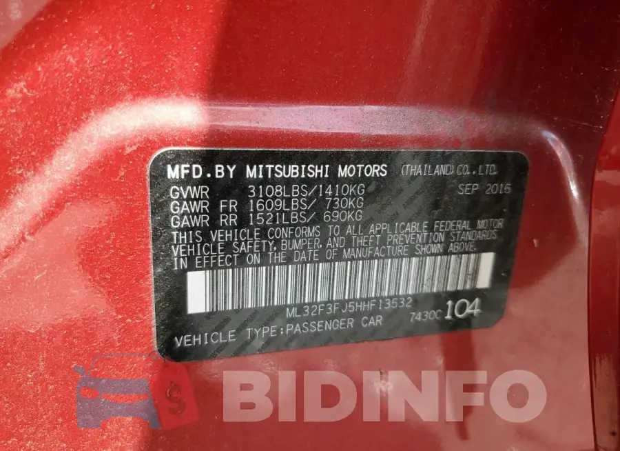 ML32F3FJ5HHF13532 Photo# 12