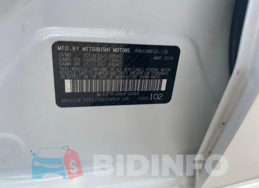 ML32F3FJ8KHF15069 Photo# 10