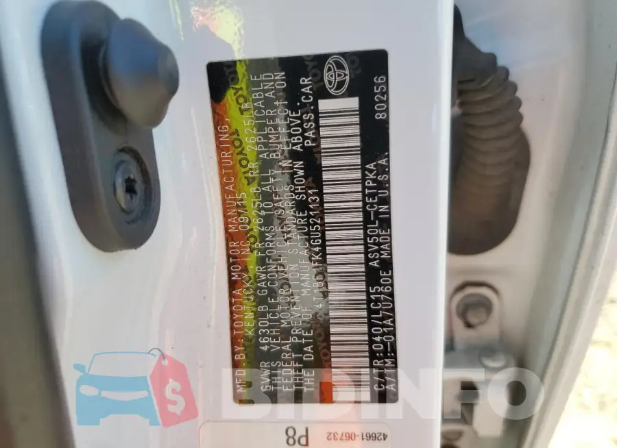4T1BF1FK4GU521131 Photo# 12
