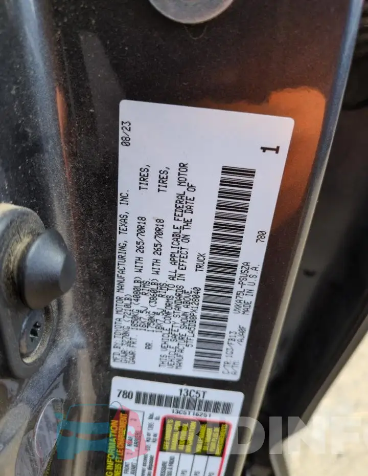 5TFLA5DB8PX128040 Photo# 12