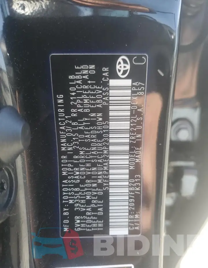 5YFEPMAE2MP230105 Photo# 12