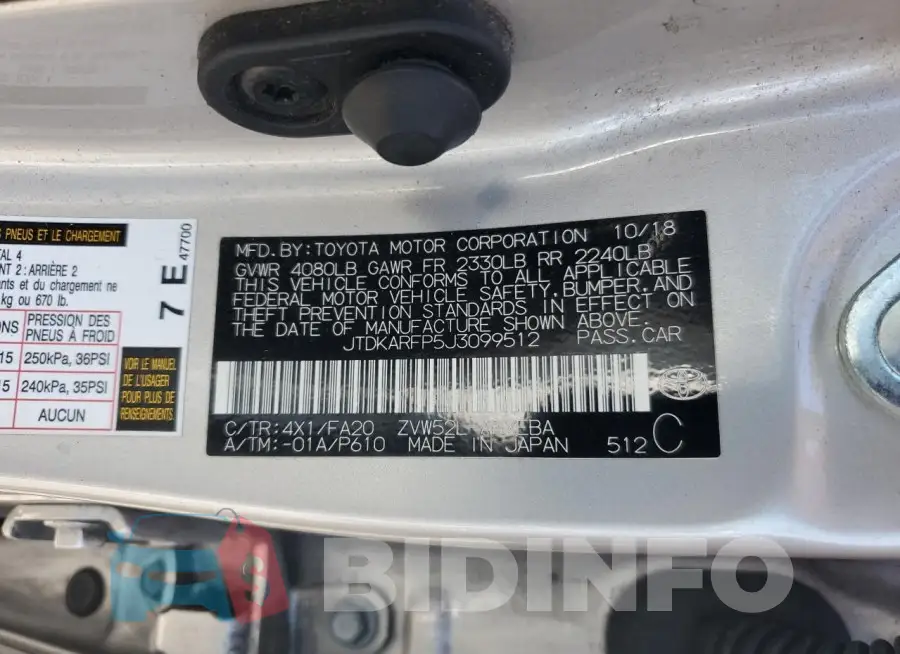 JTDKARFP5J3099512 Photo# 12