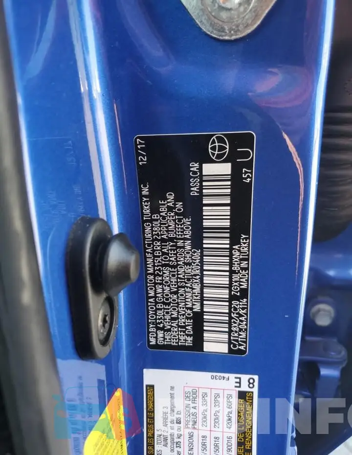 NMTKHMBX4JR054062 Photo# 13