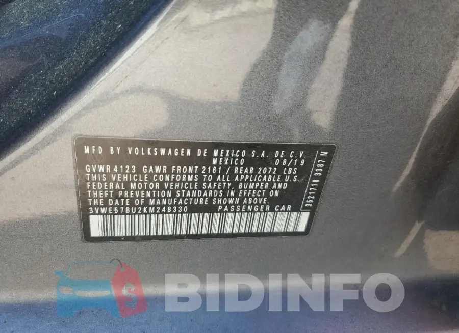 3VWE57BU2KM248330 Photo# 12