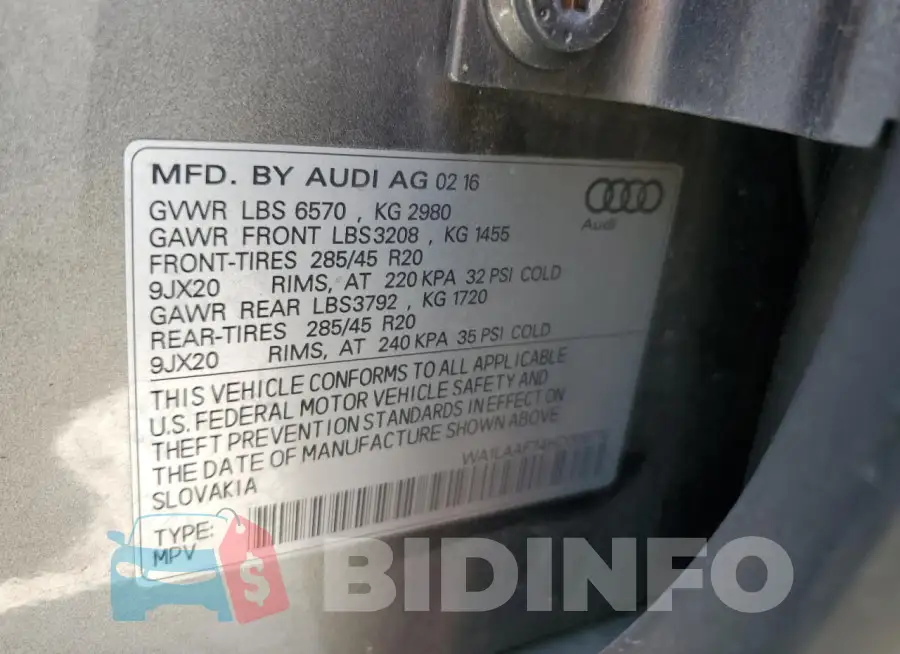 WA1LAAF74HD009710 Photo# 13