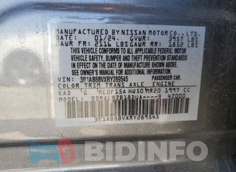 3N1AB8BVXRY289545 Photo# 13