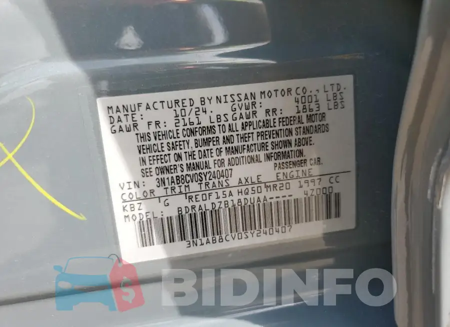3N1AB8CV0SY240407 Photo# 12