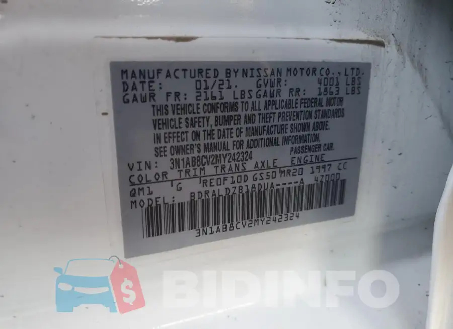 3N1AB8CV2MY242324 Photo# 12