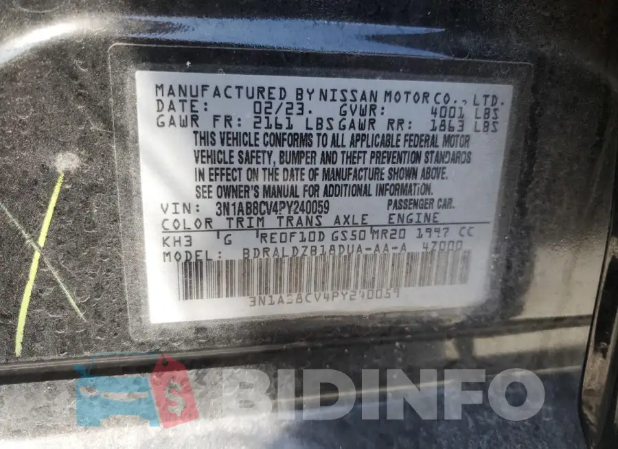 3N1AB8CV4PY240059 Photo# 12