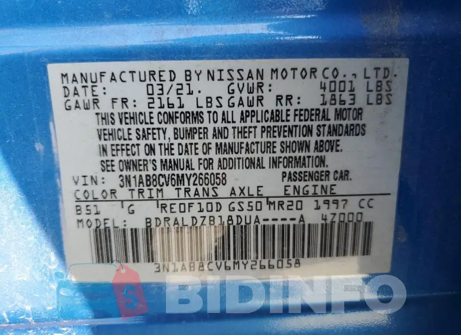 3N1AB8CV6MY266058 Photo# 12