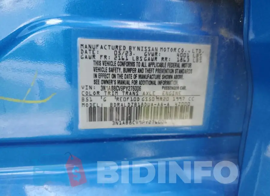 3N1AB8CV9PY276006 Photo# 12