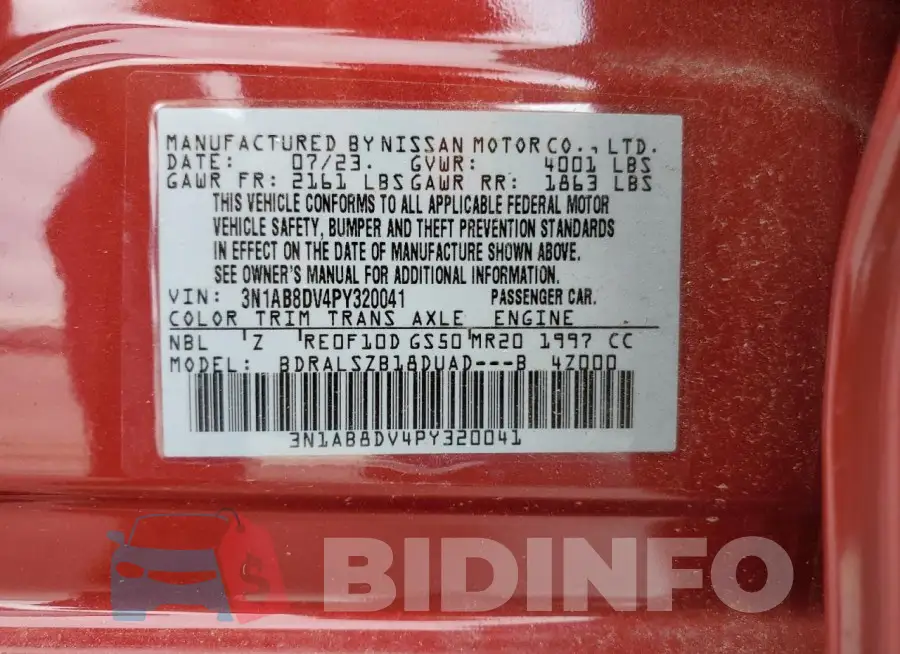 3N1AB8DV4PY320041 Photo# 12