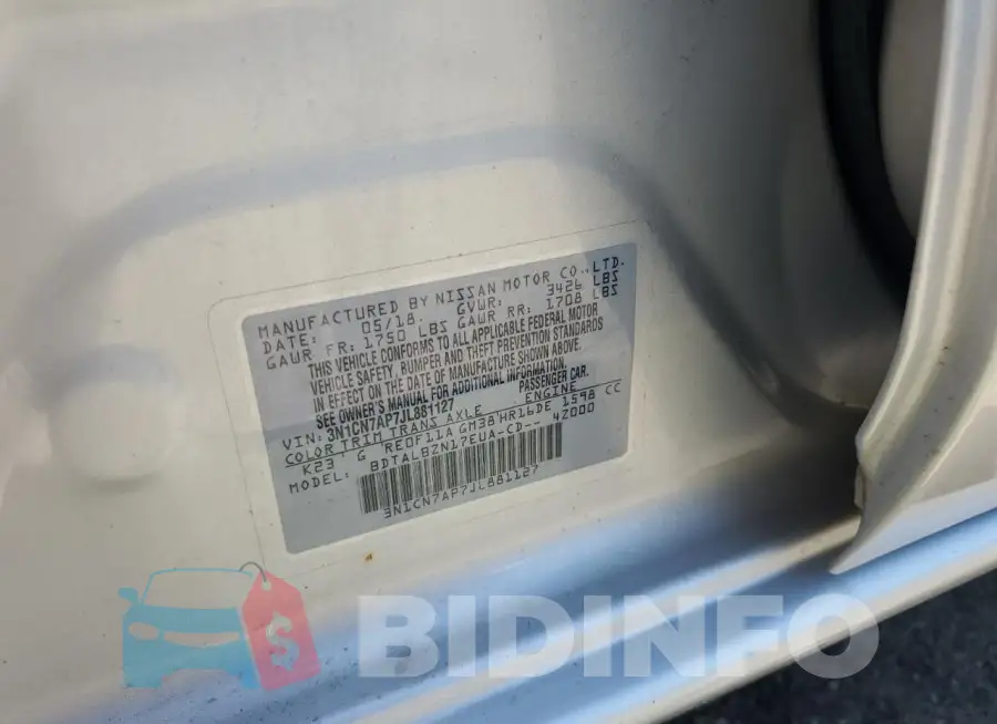 3N1CN7AP7JL881127 Photo# 13