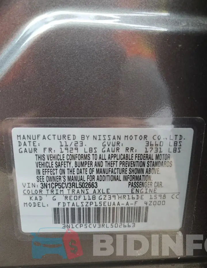 3N1CP5CV3RL502663 Photo# 14