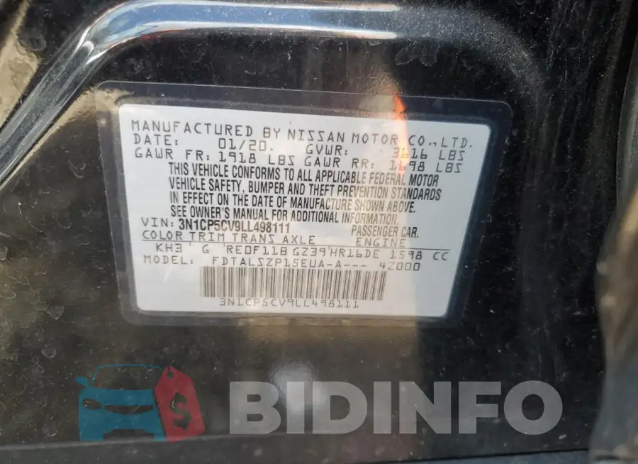 3N1CP5CV9LL498111 Photo# 13