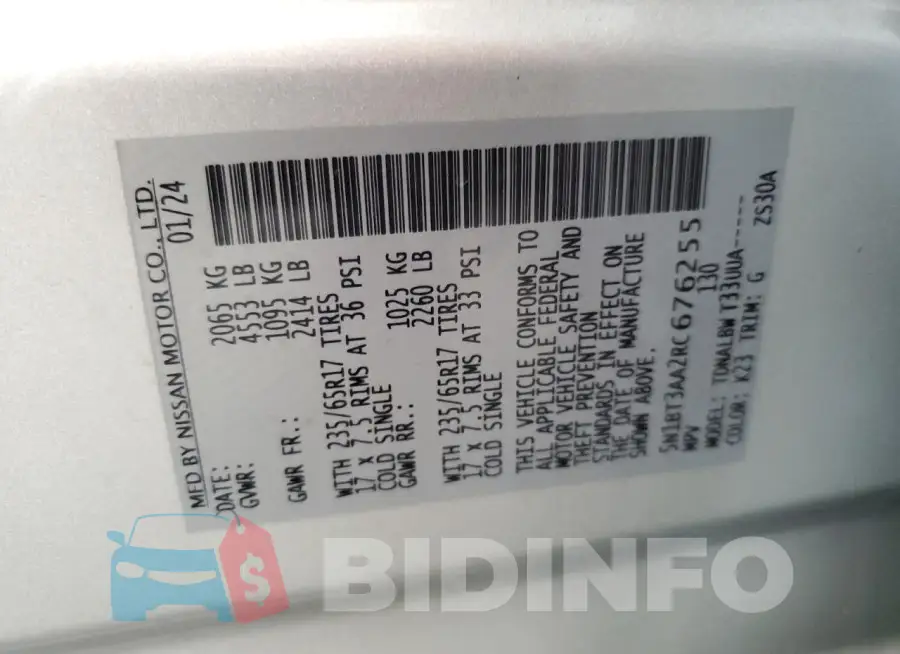 5N1BT3AA2RC676255 Photo# 13
