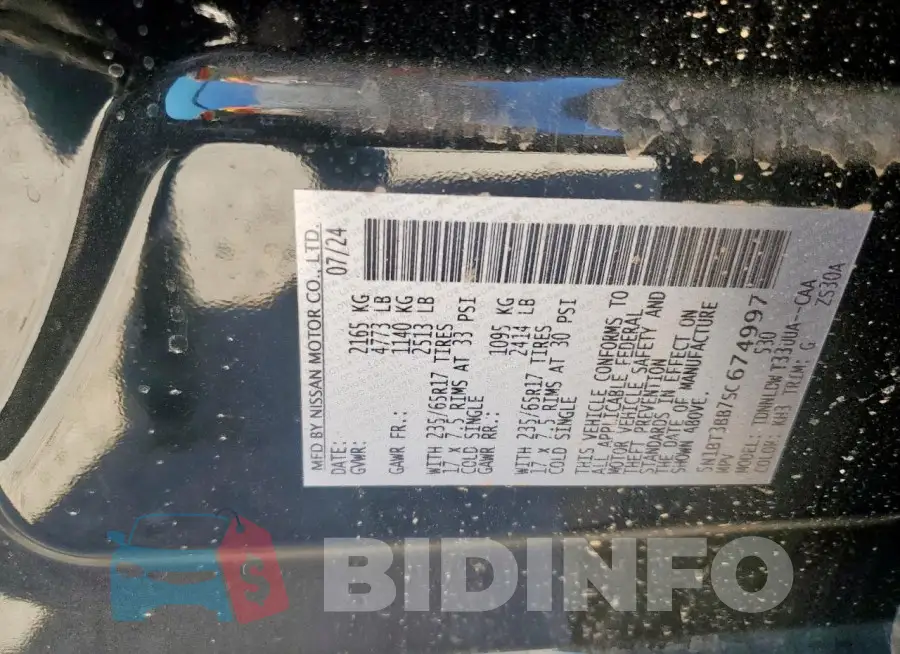 5N1BT3BB7SC674997 Photo# 14