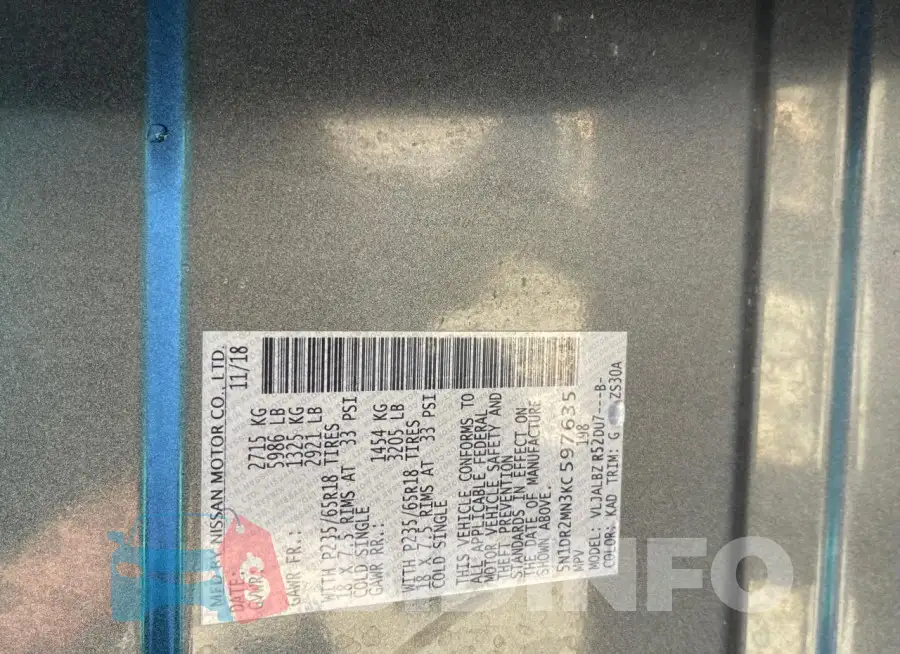 5N1DR2MN3KC597635 Photo# 10