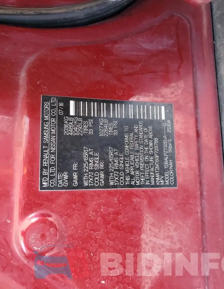KNMAT2MT6GP728788 Photo# 12
