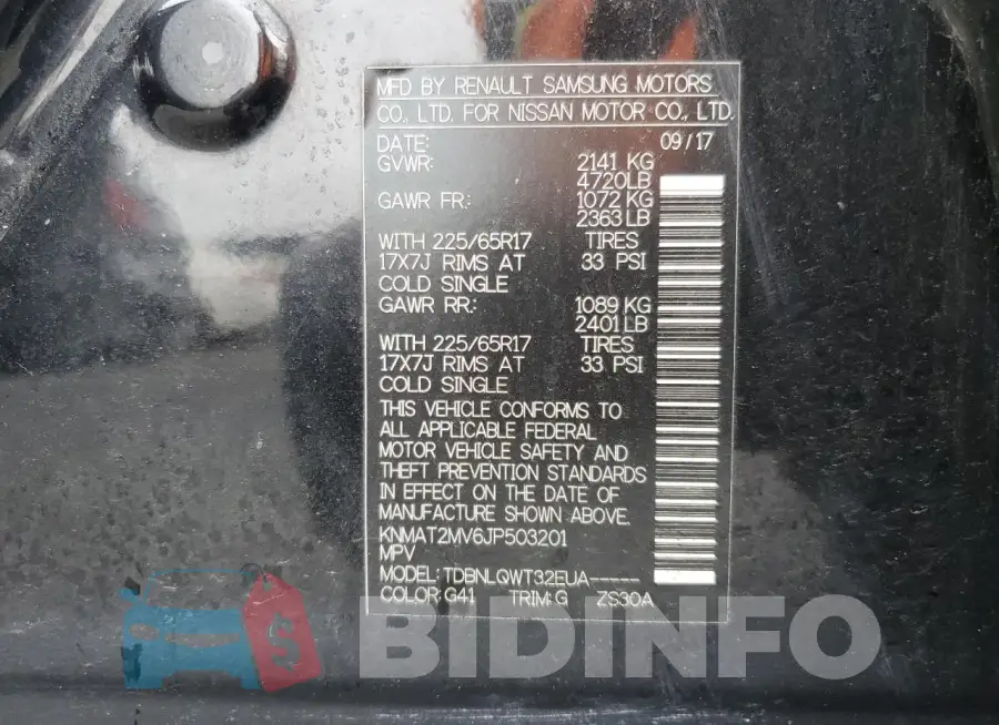 KNMAT2MV6JP503201 Photo# 14