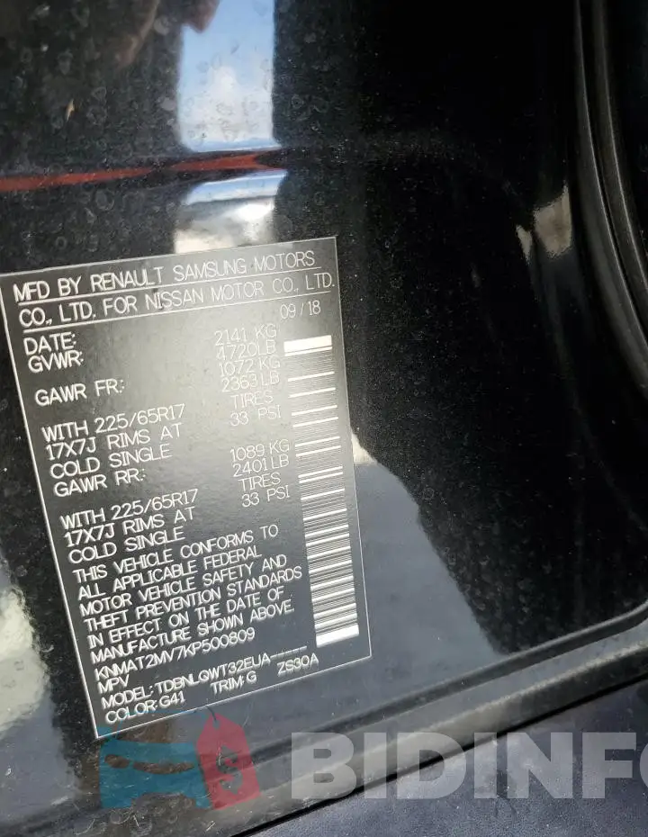 KNMAT2MV7KP500809 Photo# 13
