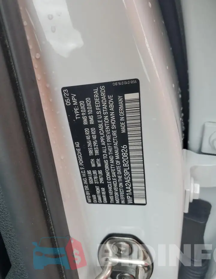 WP1AA2A53PLB20826 Photo# 12