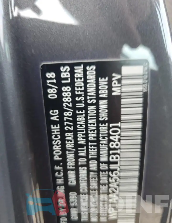 WP1AA2A56JLB18401 Photo# 13