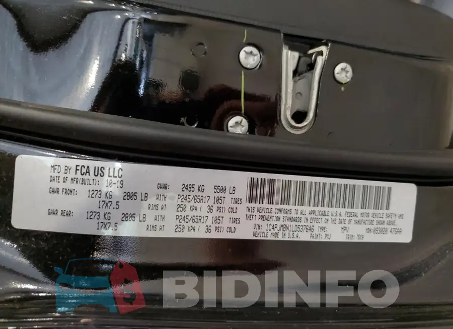 1C4PJMBN1LD537646 Photo# 14