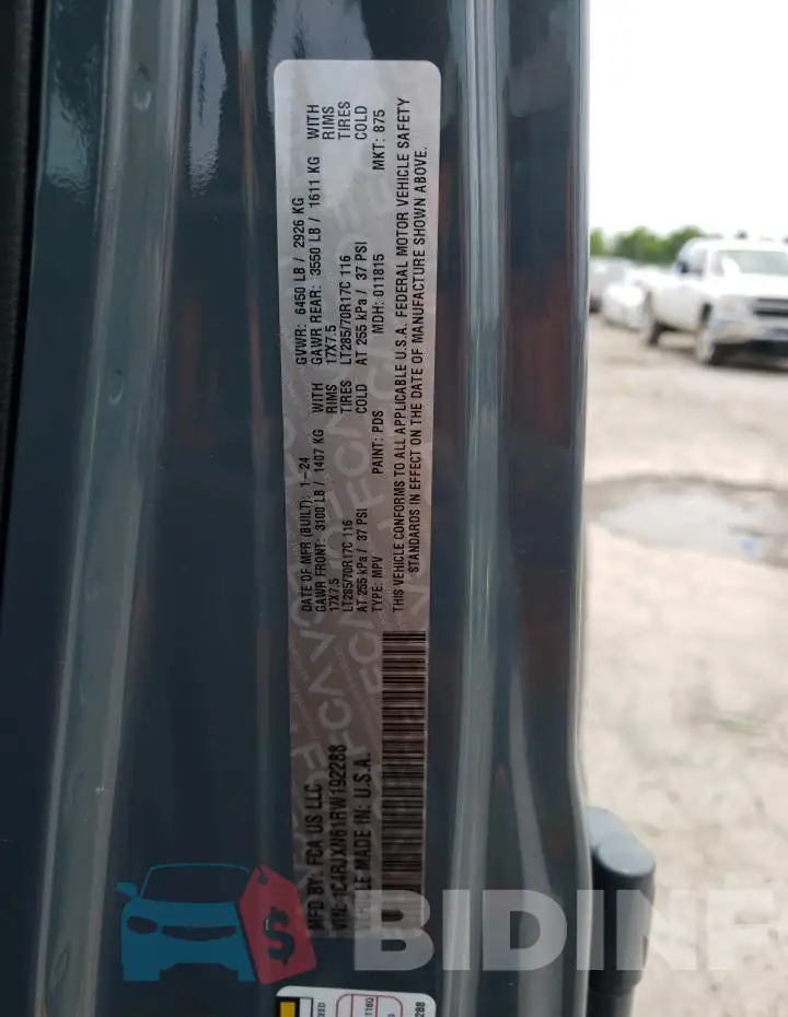1C4RJXN61RW192288 Photo# 12