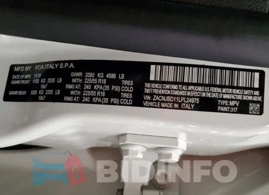 ZACNJBD11LPL24975 Photo# 13