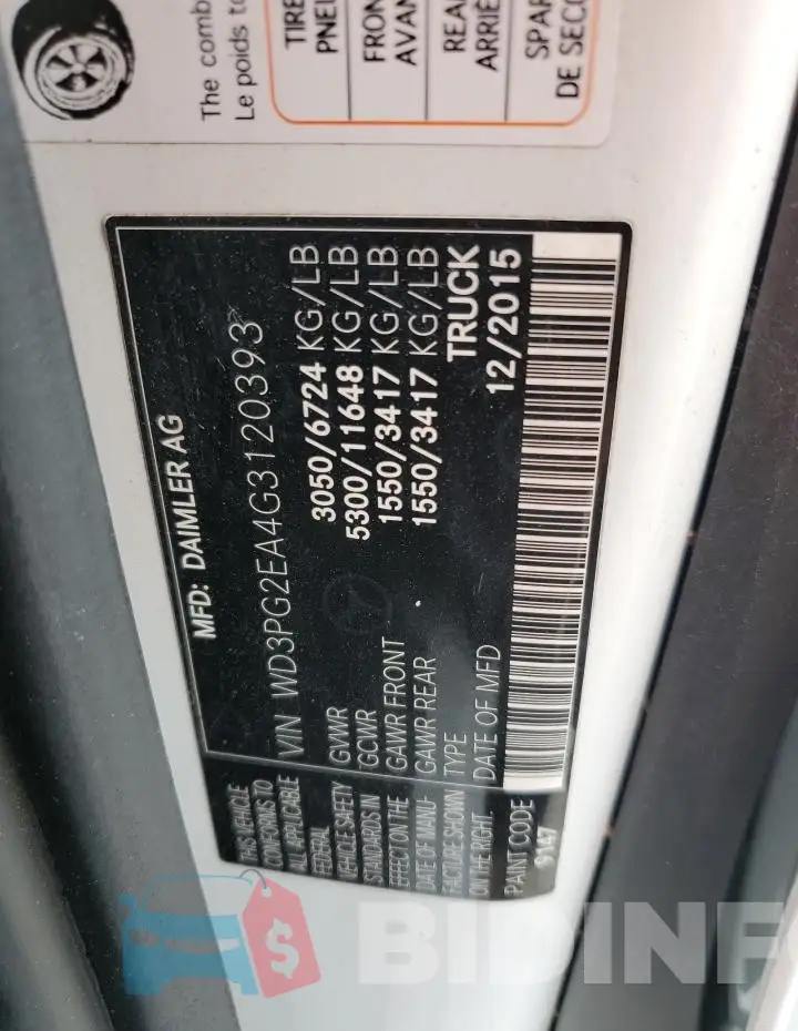 WD3PG2EA4G3120393 Photo# 12