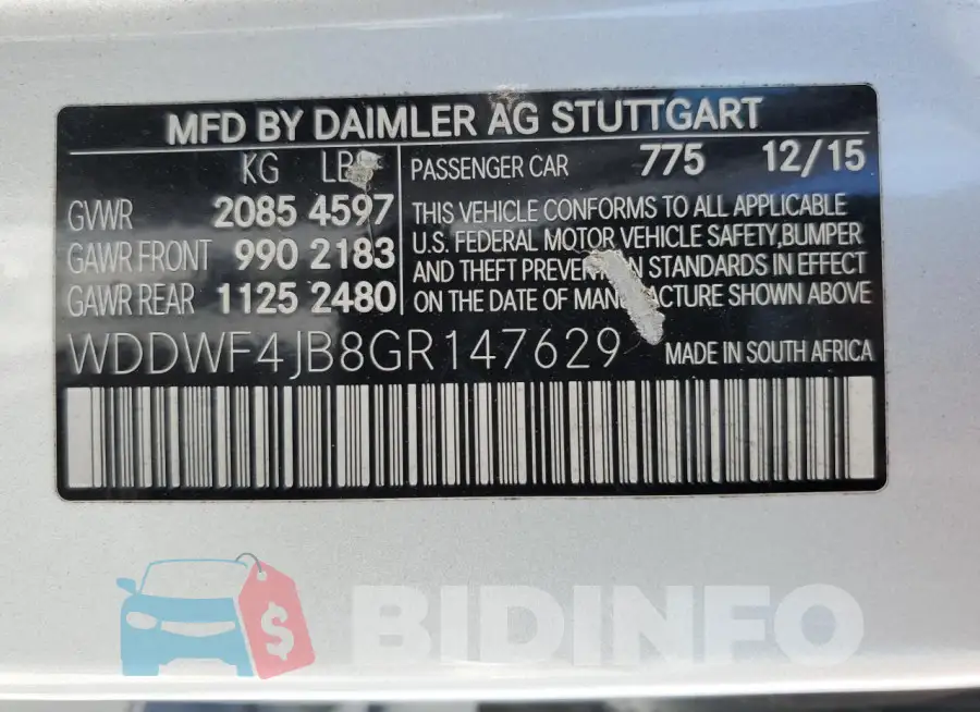 WDDWF4JB8GR147629 Photo# 13