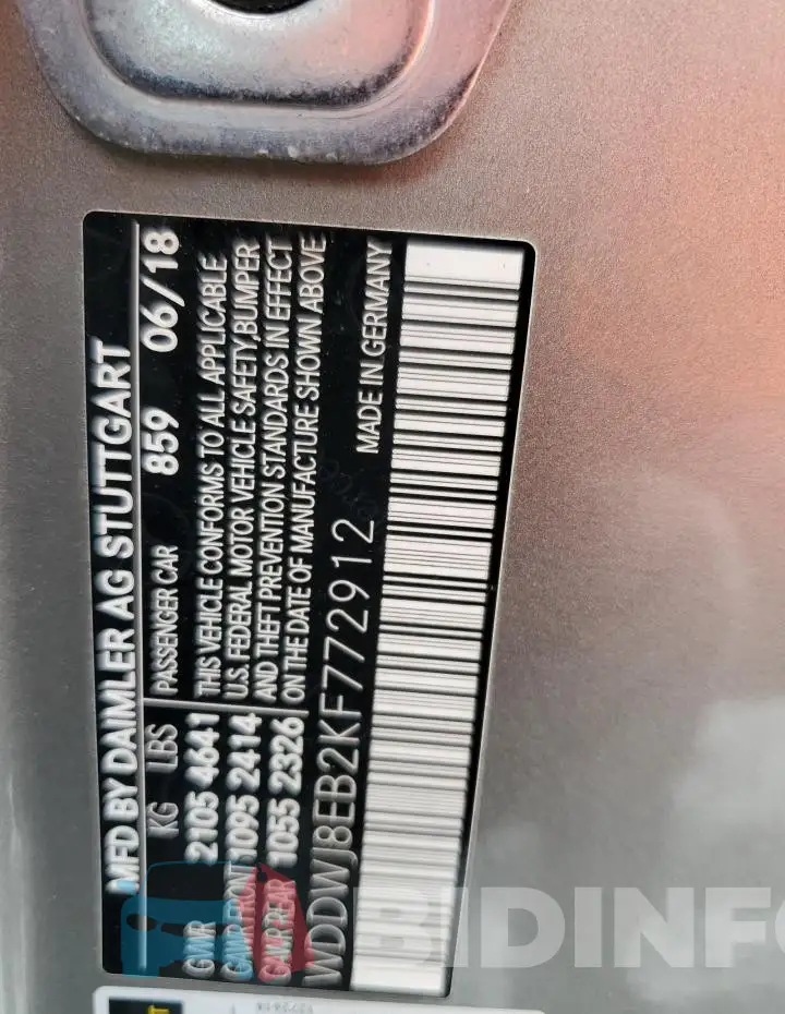 WDDWJ8EB2KF772912 Photo# 12