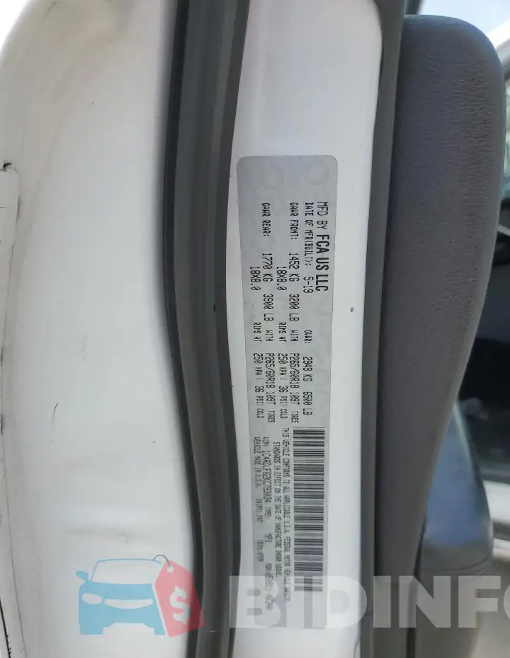 1C4RDJFG2KC793034 Photo# 13